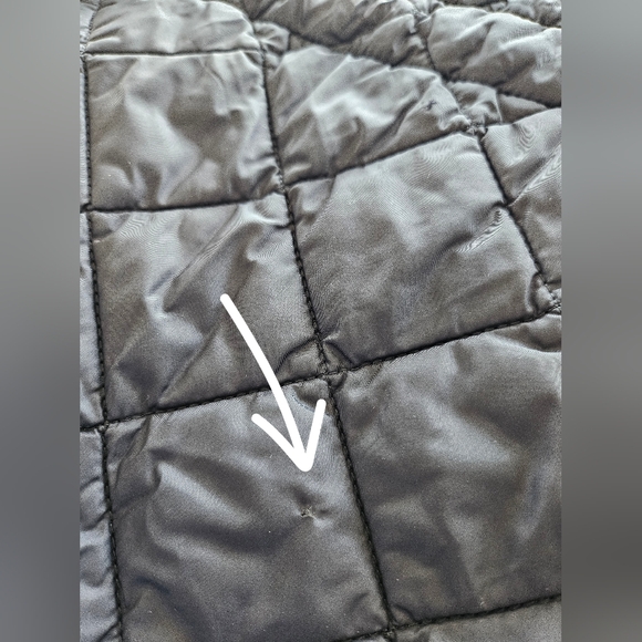 Gap Lightweight Quilted Jacket Womens Black Puffer Button Pockets XS - Picture 12 of 16